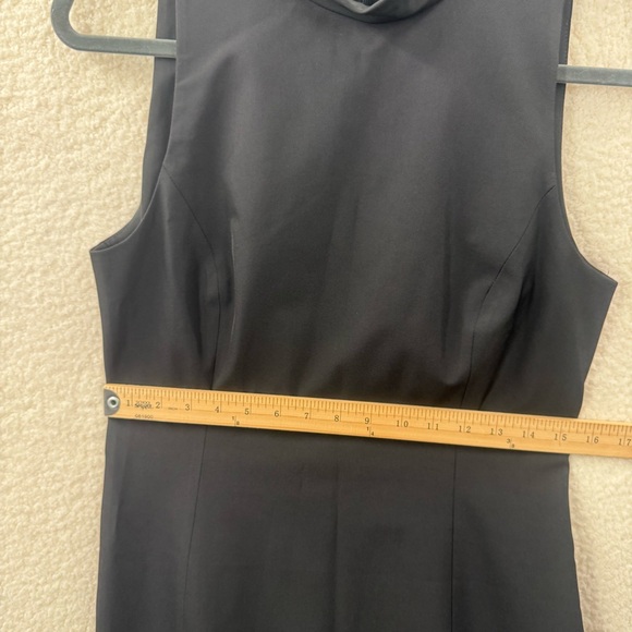Teen flo Black Sleeveless High mock neck Midi Dress Size 3 - Picture 10 of 11